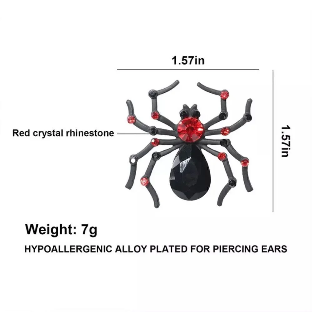 EARRINGS! HALLOWEEN! Spider Gemstone Earrings, Halloween! BNWT Super cute!!